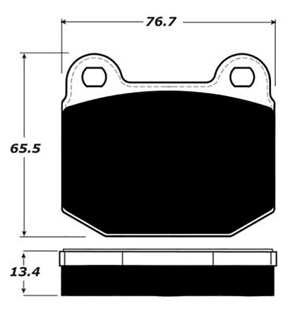 Porterfield Brake Pads for 2010 LOTUS EXIGE