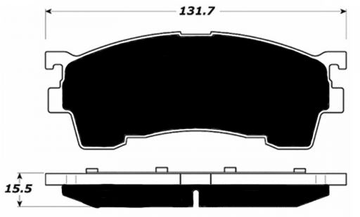 Porterfield Brake Pads for 2001 MAZDA 626 R/Drum