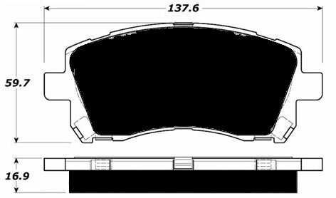 Porterfield Brake Pads for 1998 SUBARU LEGACY SEDAN GT