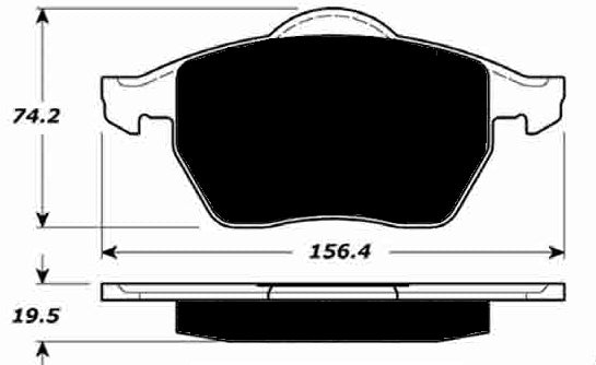 Porterfield Brake Pads for 1998 AUDI A6 Quattro - 16" Wheels