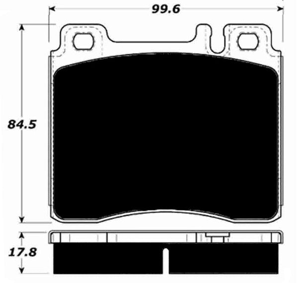 Porterfield Brake Pads for 1993 MERCEDES-BENZ 400SEL