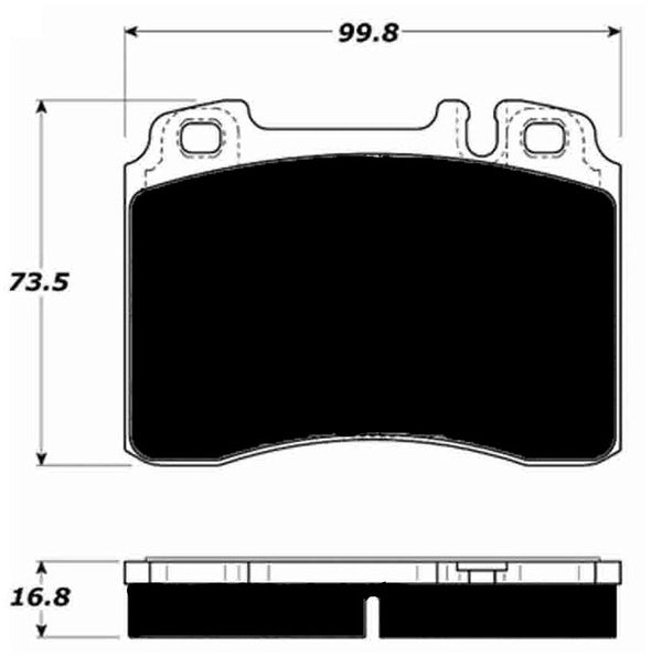 Porterfield Brake Pads for 1994 MERCEDES-BENZ E500