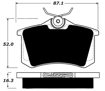 Porterfield Brake Pads for 2012 VOLKSWAGEN JETTA 2.0 Gas w/sensor