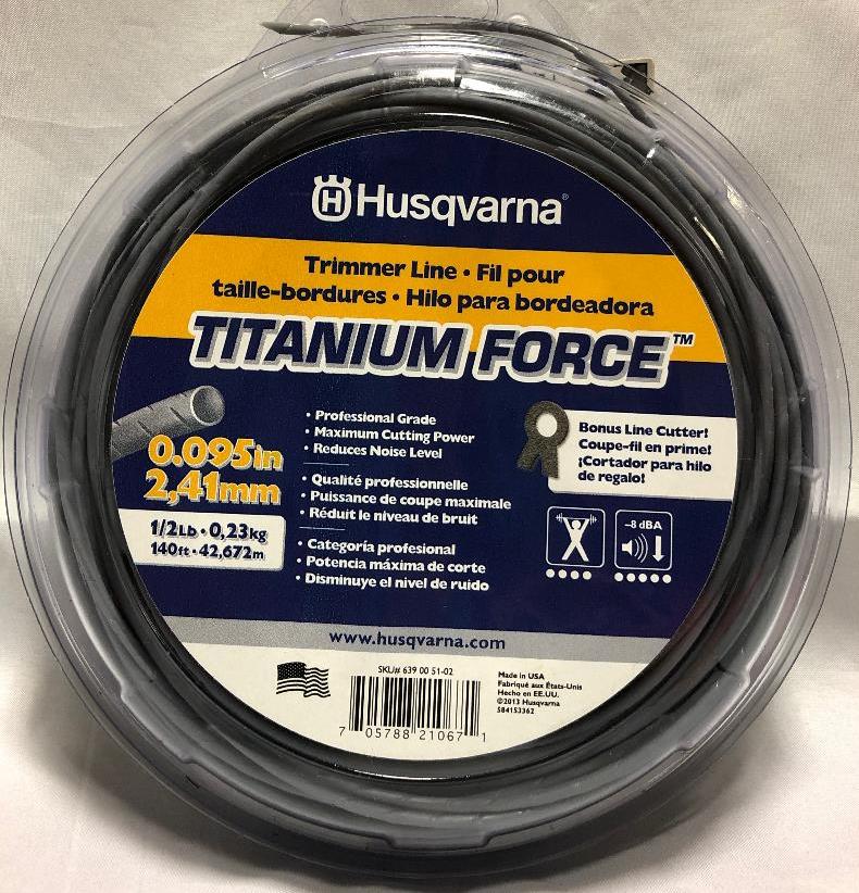Husqvarna Titanium Force Trimmer Line .095×140′ #639005102