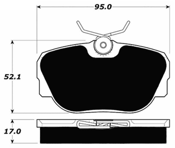 Porterfield Brake Pads for 1985 MERCEDES-BENZ 190E