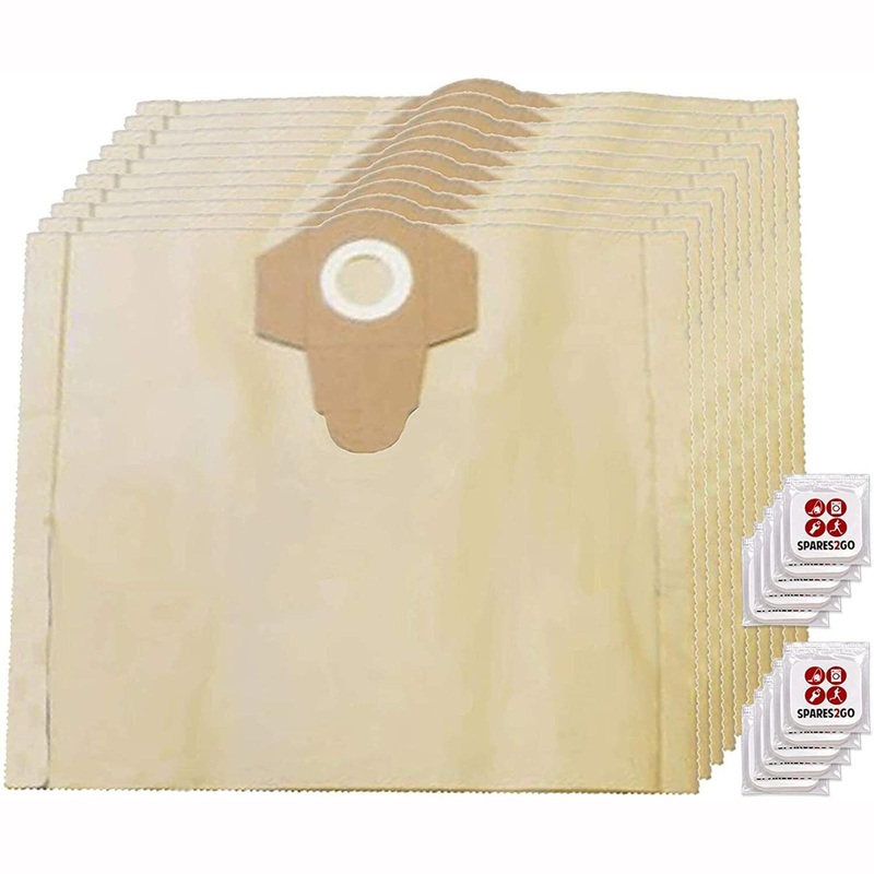 10 x Dust Bags for EINHELL Vacuum 30L 30 Litre BT-VC RT-VC TC-VC INOX (Pack of 10 + Fresheners)