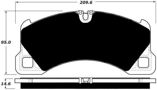 Porterfield Brake Pads for 2013 PORSCHE CAYENNE w/360mm Front Rotor