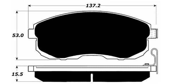 Porterfield Brake Pads for 2015 NISSAN SENTRA R/Discs