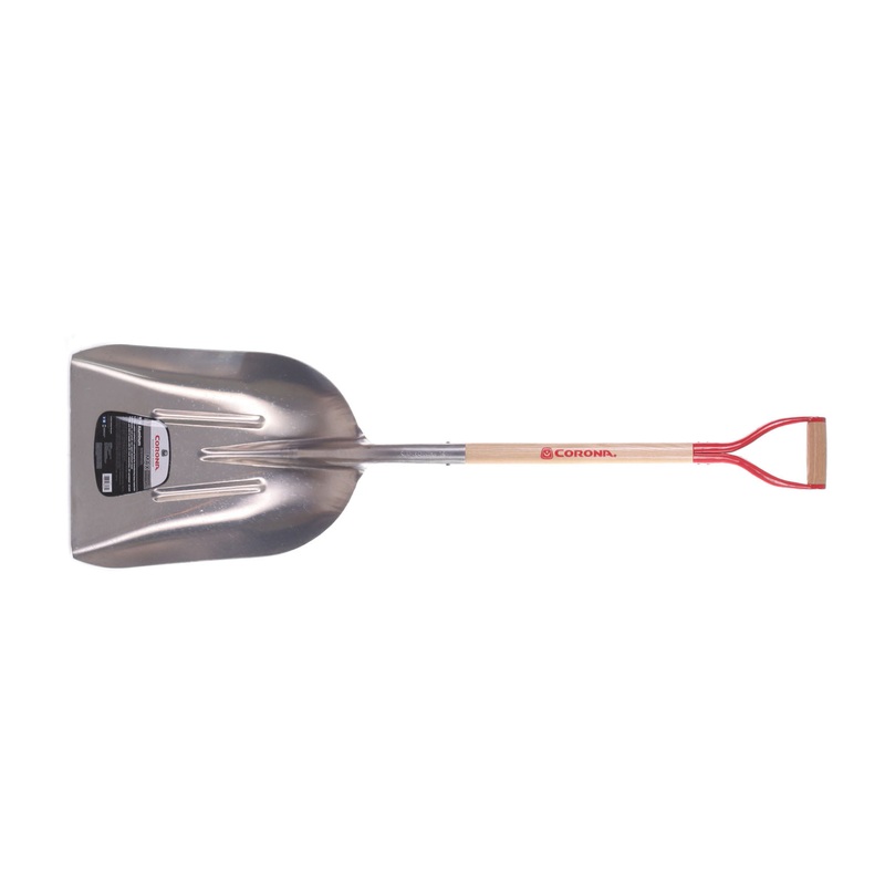 #14 Aluminum Western Scoop Shovel – D-Grip, 31 Inch – Extra-large capacity reinf