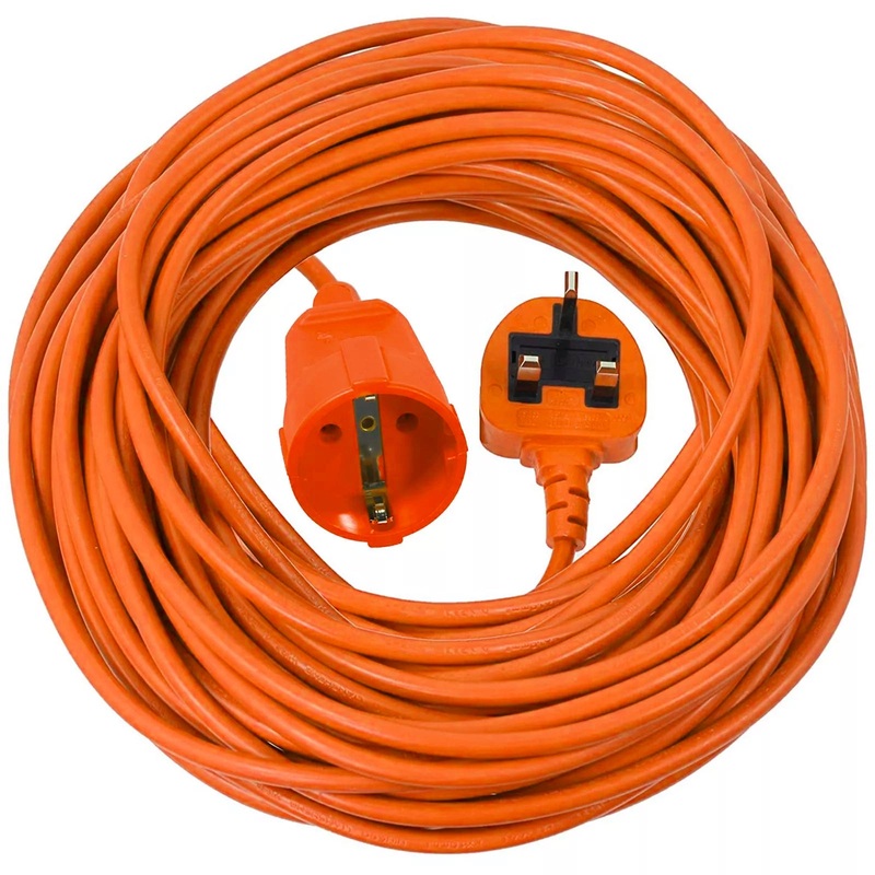 20m Power Cable for Bosch AdvancedRotak 550 650 750 UniversalRotak Lawnmower Plug