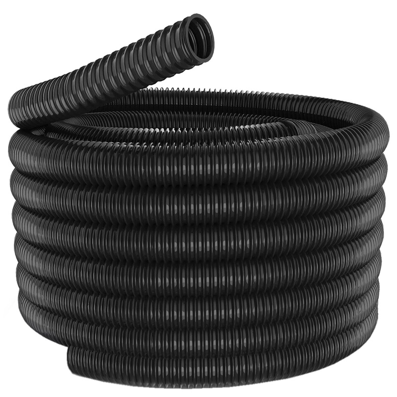 20mm Cable Conduit Flexible Tube Tidy Sleeving Organiser 2cm Black 10m