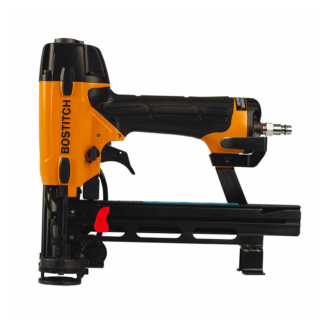 Bostitch SL1838BC 18-Gauge Pneumatic Cap Stapler Kit – 3/4″ to 1-1/2″, 5/16″ Crown, House Wrap & Felt