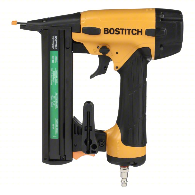 Bostitch SB-2IN1 18-Gauge 2-in-1 Pneumatic Brad Nailer & Narrow Crown Finish Stapler – 5/8″ to 1-5/8″, Trim & Cabinet Kit #SB-2IN1