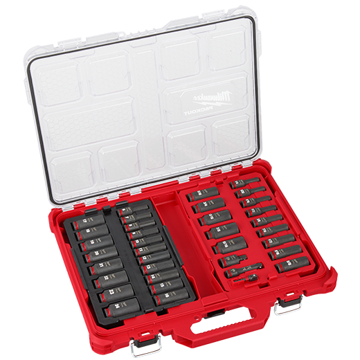 Milwaukee Shockwave 36PC 3/8″ Drive SAE+Metric Packout Impact Duty Socket Set #49-66-6805