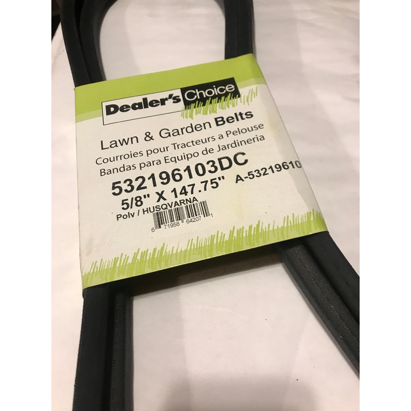 532196103DC DEALERS CHOICE BELT Replaces Craftsman 196103 587686701