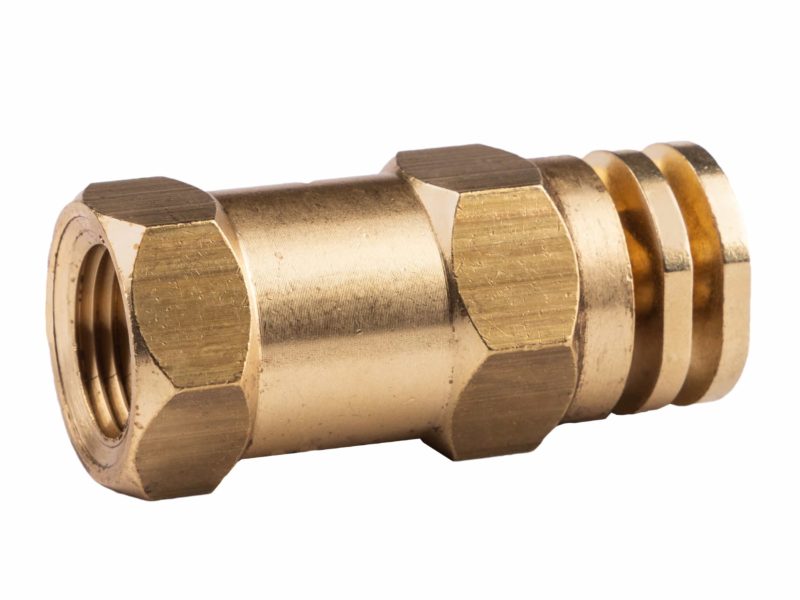 Hamilton 400-65401 #5 Boomless Spray Nozzle Brass 1/2″ NPTF – 2.0 GPM, 90° & 180° Interchangeable Caps, Up to 58′ Swath