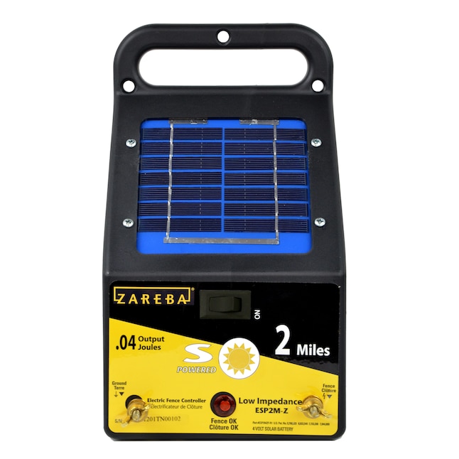 Zareba ESP2M-Z 2-Mile Solar Electric Fence Charger Low Impedance 8kV