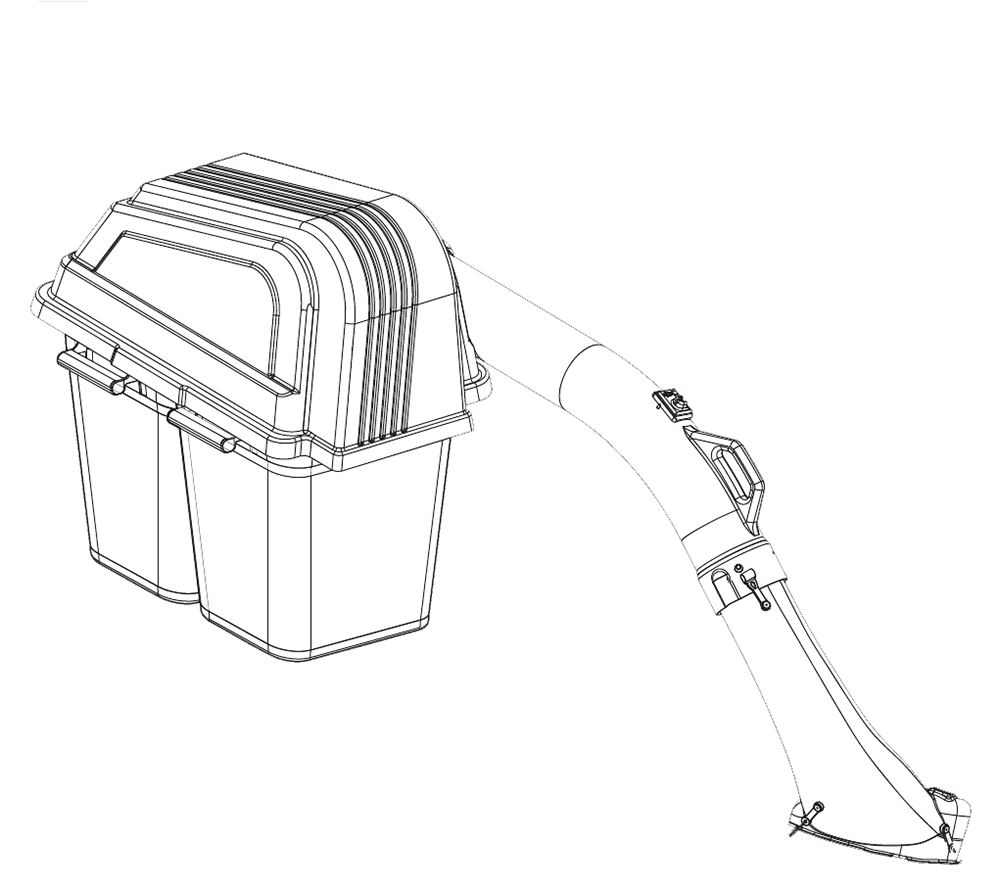 Husqvarna 966004001 Grass Catcher 2 Bin - Fits RZ4219 and RZ4216 Stamped