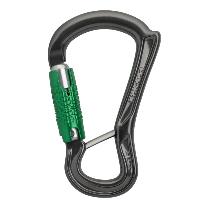 DMM Ceros Locksafe Carabiner Titanium/Green #A567