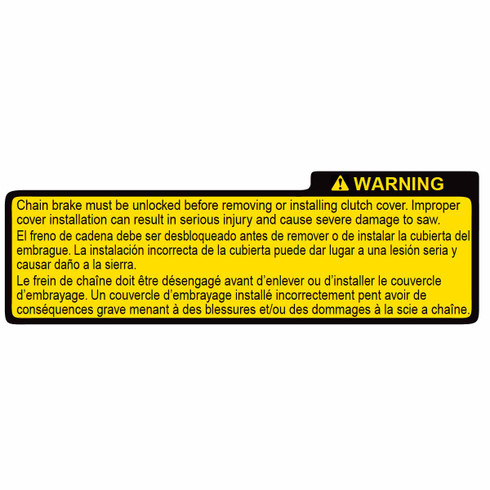 Echo OEM X505009760 LABEL, WARNING Echo Original Part