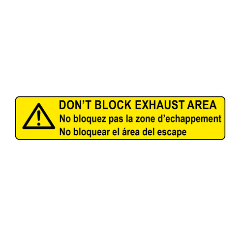 Echo OEM X505010240 LABEL, CAUTION, EXHAUST AREA Echo Original Part