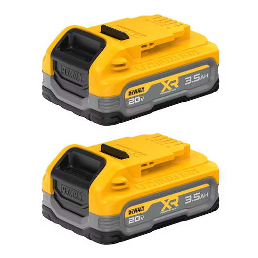 DeWalt 20V Max XR Powerstack 3.5Ah Battery – 2 PK #DCBP320-2