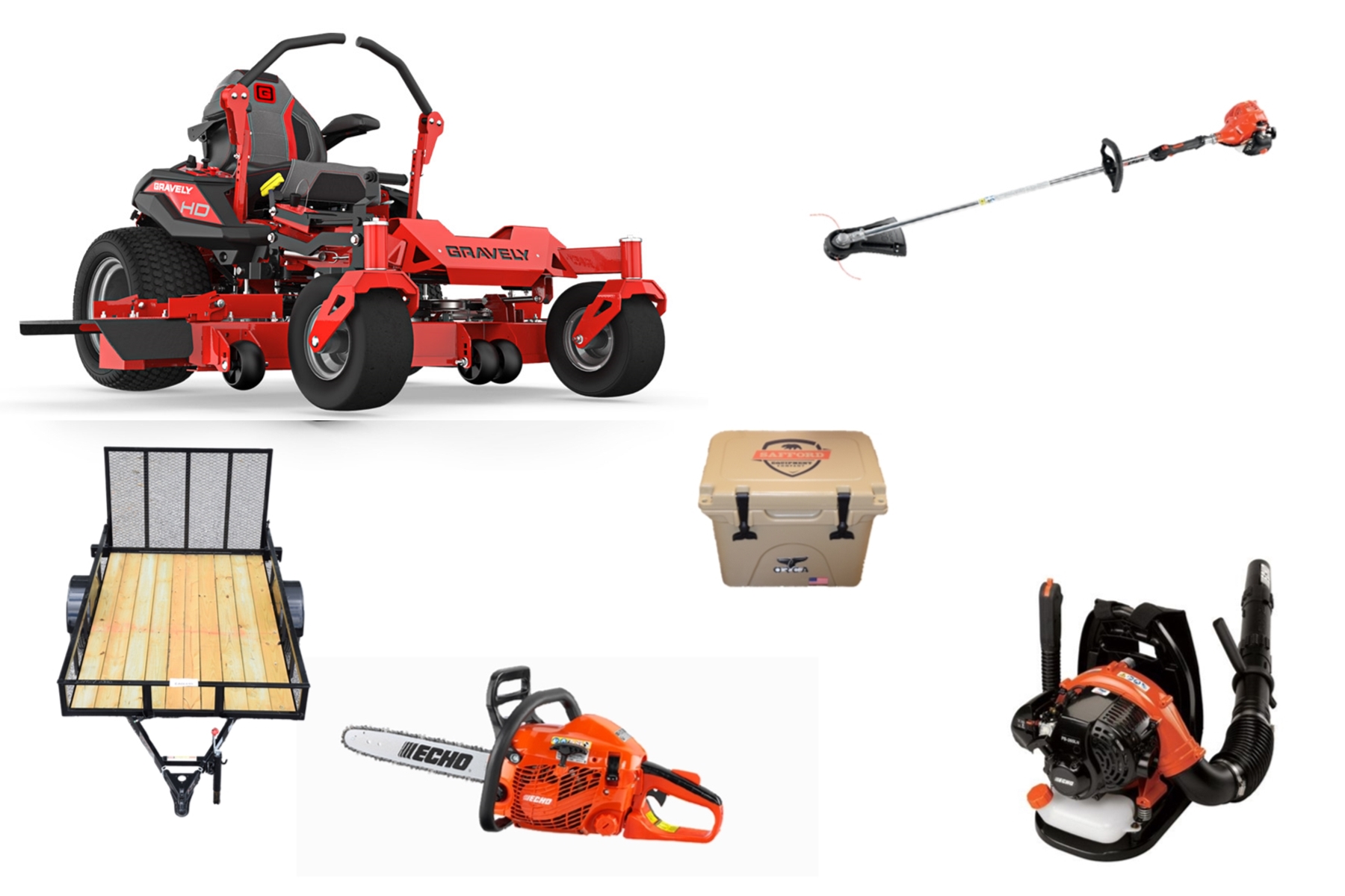 GE4217 Gravely Mower Bundle – ZT HD 48 Zero Turn PB-580T Blower SRM-225 Trimmer