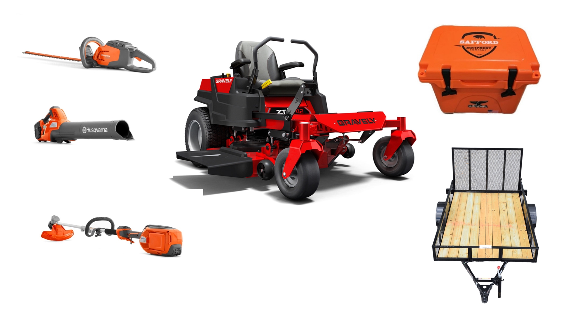 GH4258 Gravely Mower Bundle ZTX 42 Zero Turn 230iB Blower 320iL Trimmer