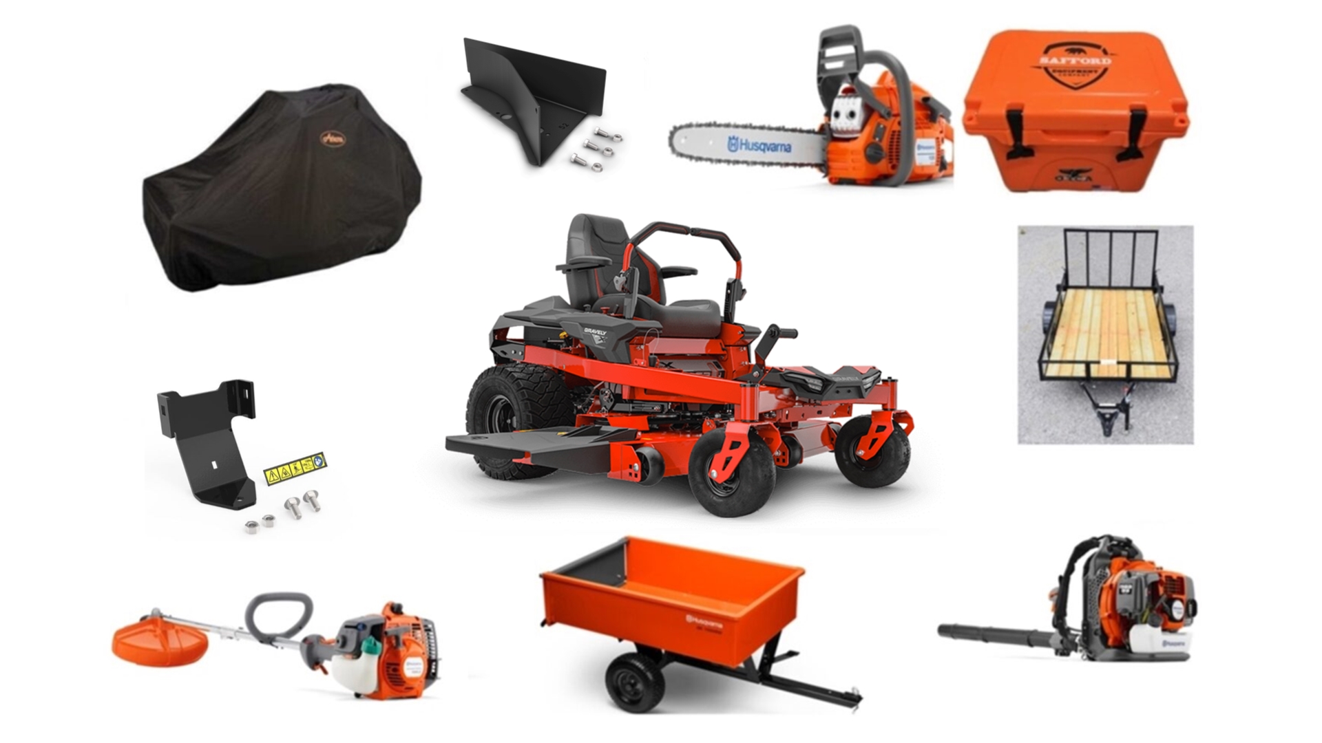 GH493 Gravely Mower Bundle – ZT X 52 Zero Turn 150BT Blower 122L Trimmer
