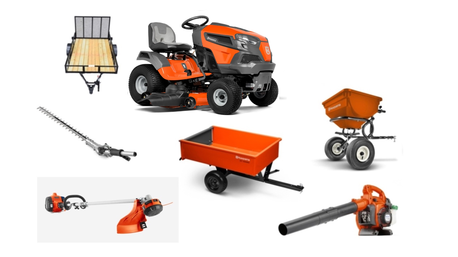 HH115 Husqvarna Mower Bundle – TS148XK Lawn Tractor 125B Blower 330LK Trimmer