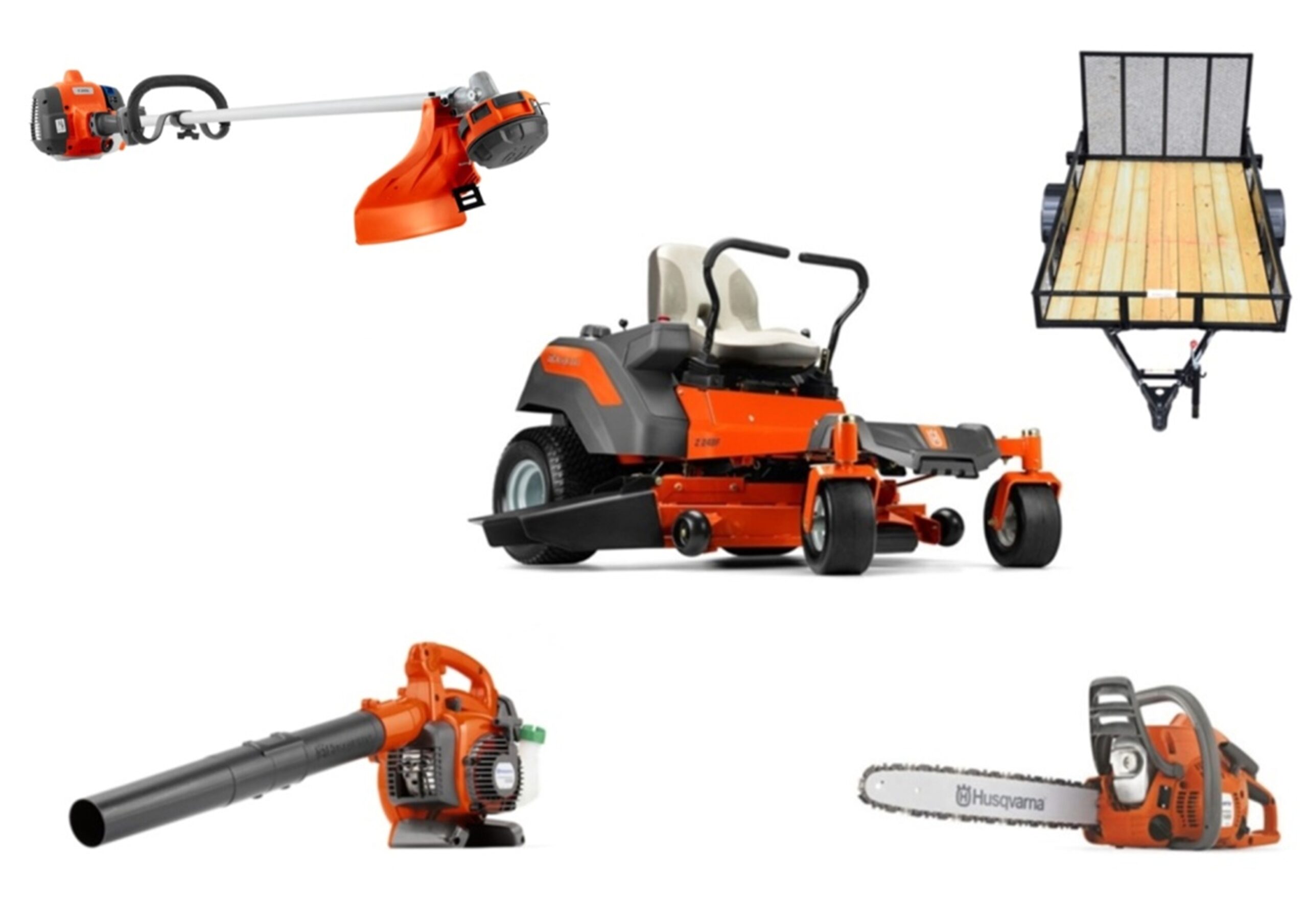 HH4001 Husqvarna Mower Bundle – Z248F Zero Turn 122L Trimmer 130 Chainsaw