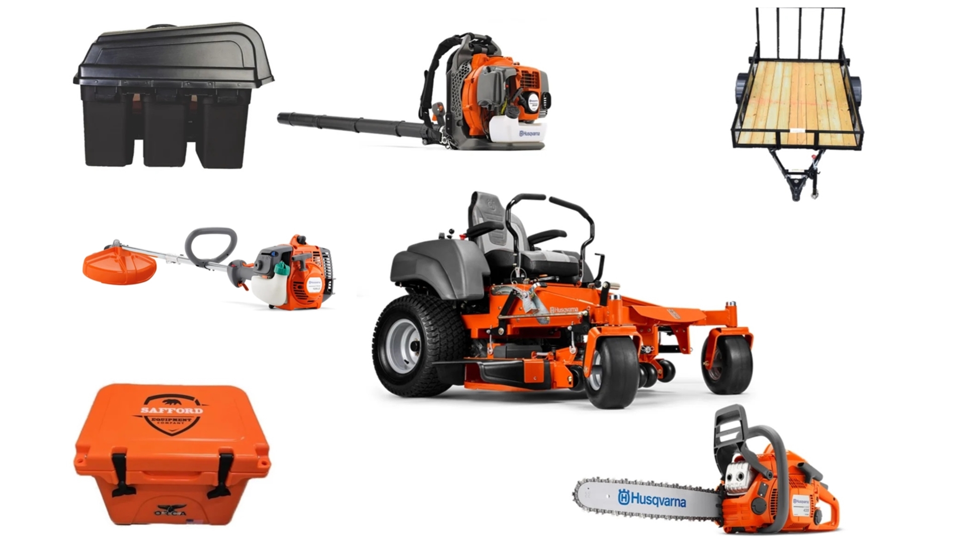 HH4151 Husqvarna Mower Bundle – MZ48 Zero Turn 350BT Blower 435e Chainsaw