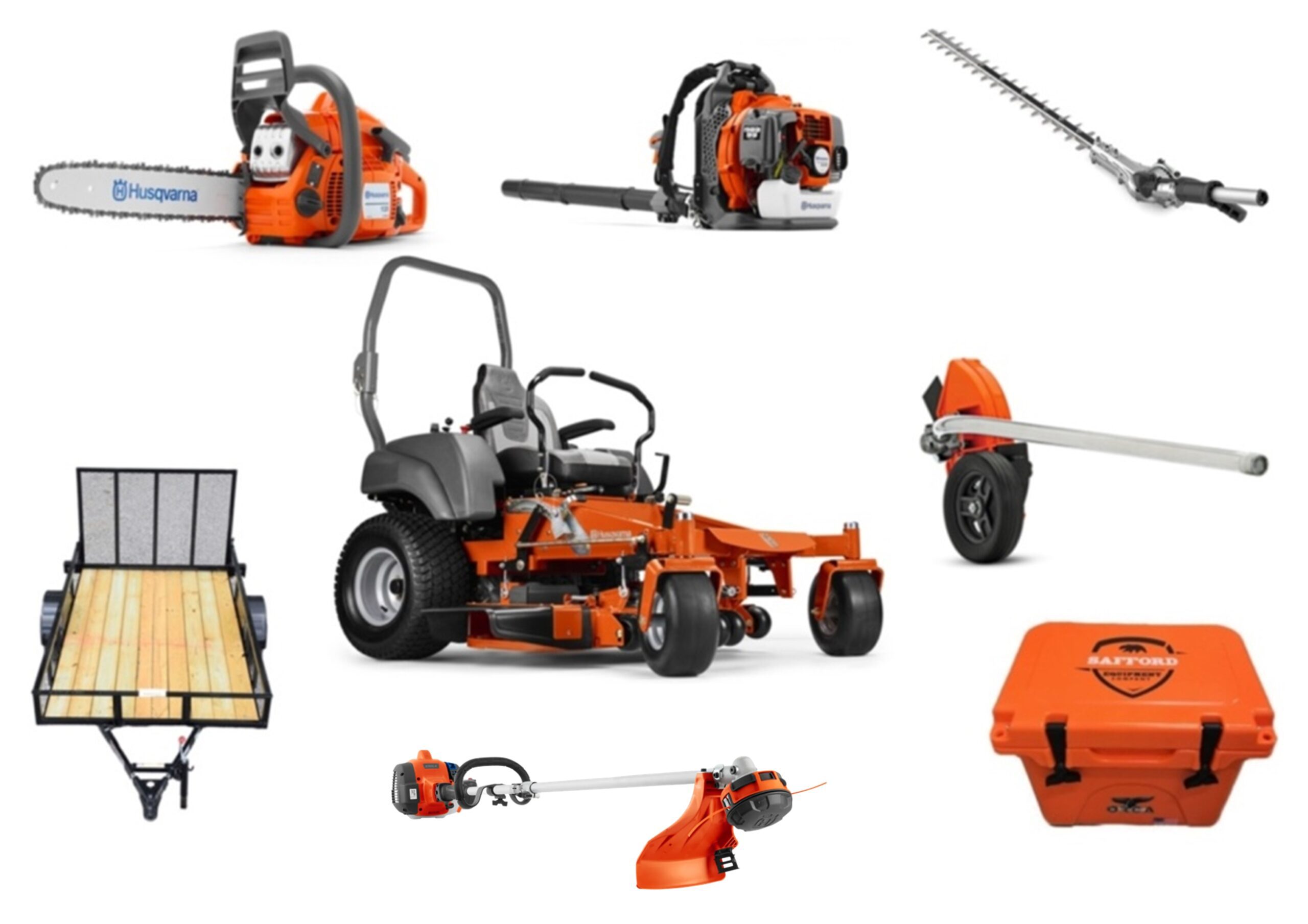 HH4182 Husqvarna Mower Bundle – MZ 54 Zero Turn 150BT Blower 330LK Trimmer