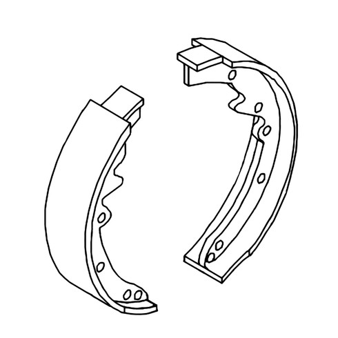 Hustler OEM 072710 SHOE BRAKE SET 158 AF Hustler Original Part