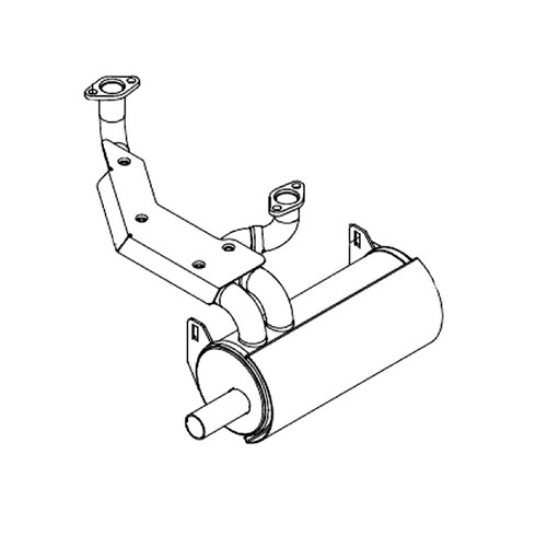 Hustler OEM 602699 MUFFLER USE 602699P HONDA GXV SERIES Hustler Original Part