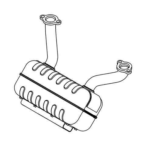 Hustler OEM 602999 MUFFLER FR600V Hustler Original Part