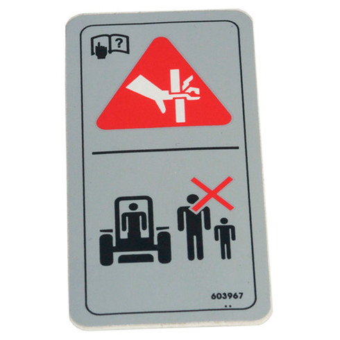 Hustler OEM 603967 DECAL PIN POINT Hustler Original Part
