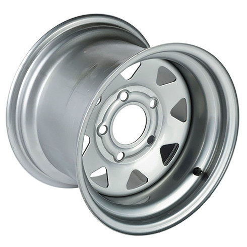Hustler OEM 604109 WHEEL 12 X 8.50 5 X 4.5 SILVER Hustler Original Part