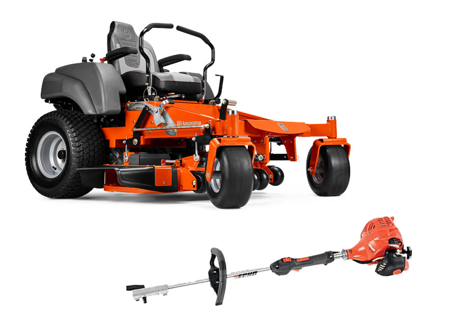 Husqvarna MZ48 Zero Turn Mower Combo Deal PAS-225VP Trimmer
