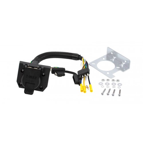 Uriah 4-Way Flat Vehicle Connector to 7-RV or 4-Way Round Adapter # UE724010