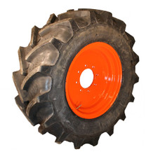 (2) 360/70R20 Alliance Tires on Kubota Front Wheels