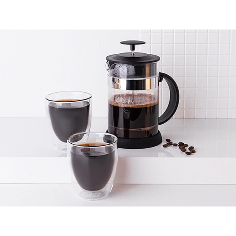 Altom Andrea Set of Tea and Coffee Maker with 2 Pcs Borosilicate Glass | 800ml | 020302363