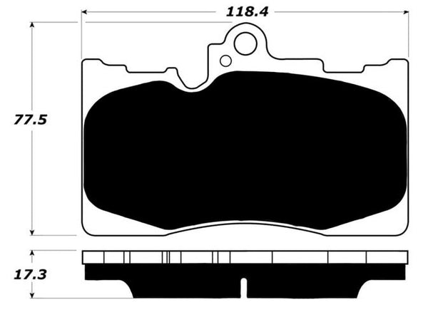 Porterfield Brake Pads for 2017 LEXUS IS 300