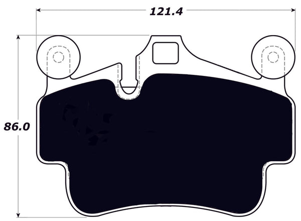 Porterfield Brake Pads for 2009 PORSCHE CAYMAN Coupe S w/Iron Discs