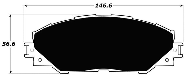 Porterfield Brake Pads for 2016 TOYOTA Mirai