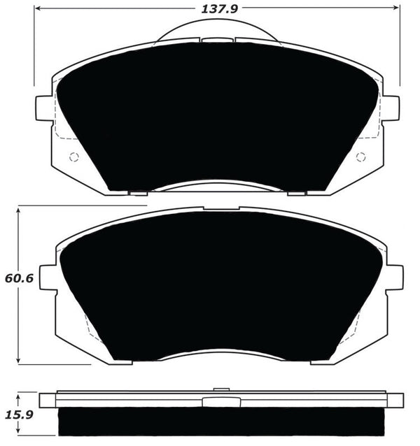 Porterfield Brake Pads for 2015 HYUNDAI TUCSON FWD