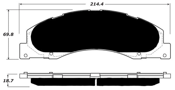 Porterfield Brake Pads for 2014 FORD E150, ECONOLINE