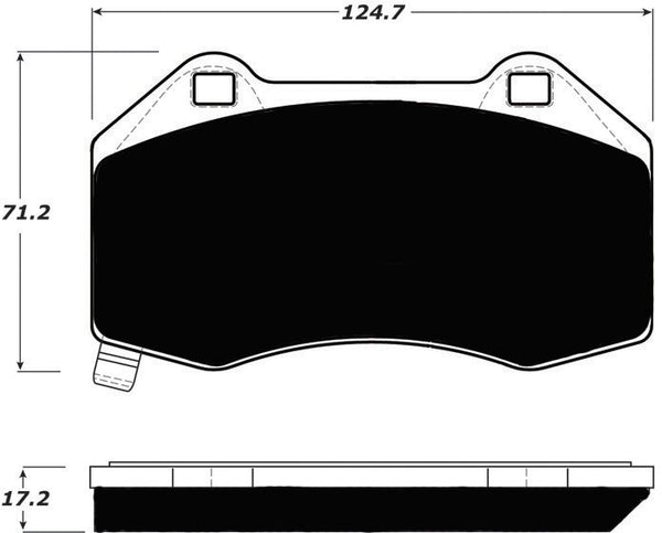 Porterfield Brake Pads for 2009 CHEVROLET COBALTSS Brembo Front Calipers