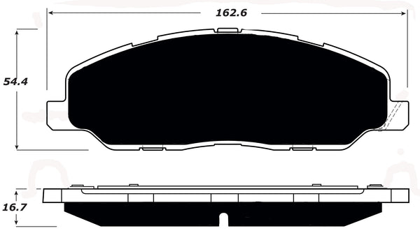 Porterfield Brake Pads for 2012 FORD MUSTANG V6