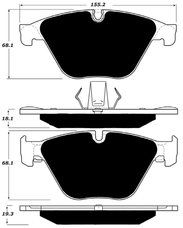 Porterfield Brake Pads for 2015 BMW 535i xDrive